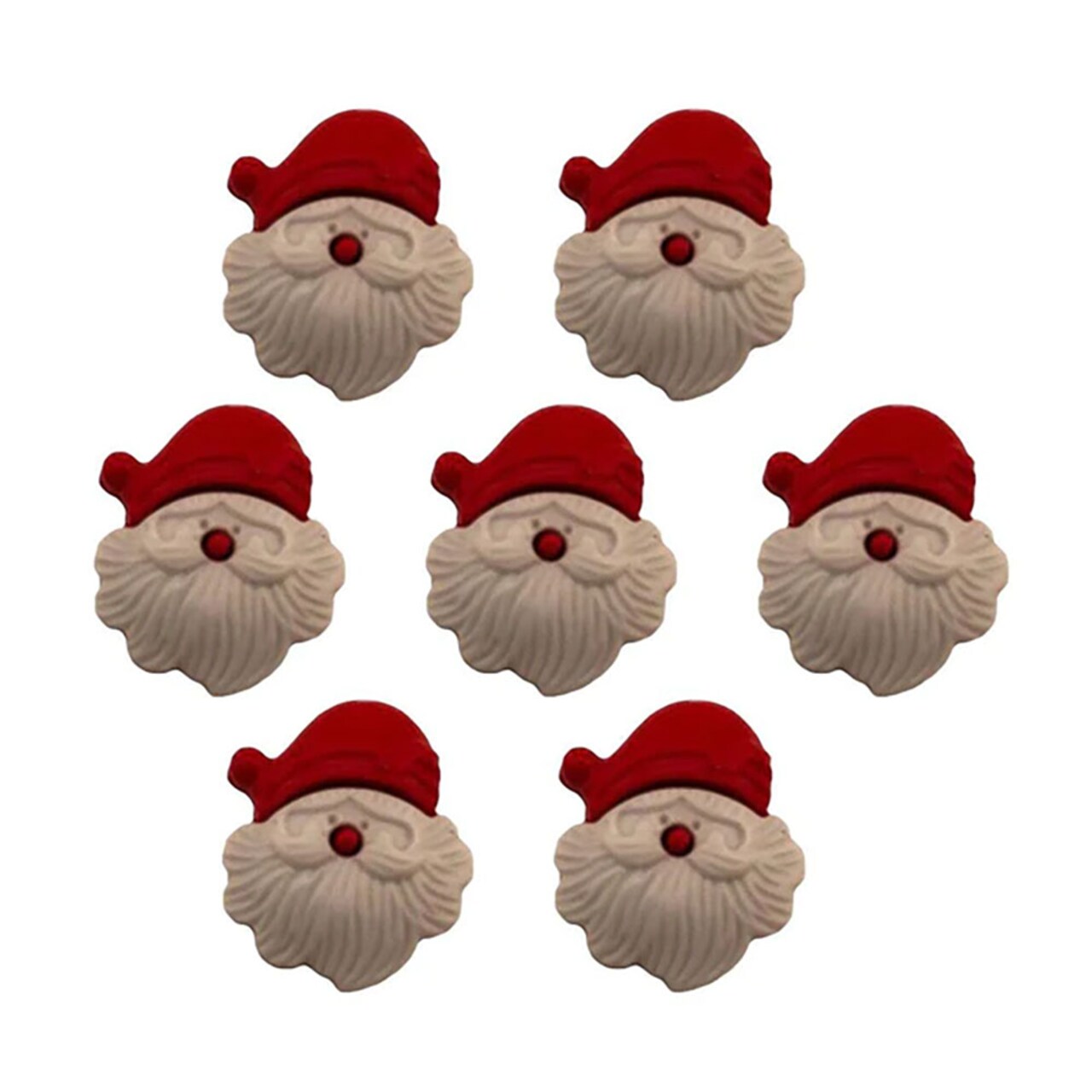 Buttons Galore Christmas Craft & Sewing Buttons. Santa Claus Buttons - 21 Buttons